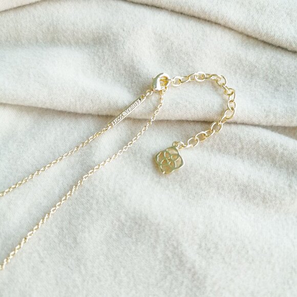 NEW Kendra Scott Elisa Gold White Pearl Pendant Necklace Authentic - Picture 4 of 4